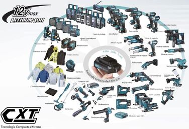 Пилосос Makita CL108FDZ 12 В Max CXT літій, барвистий