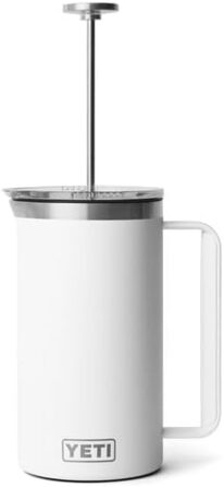 Термос YETI Rambler Stempelkanne, 1 літр, білий