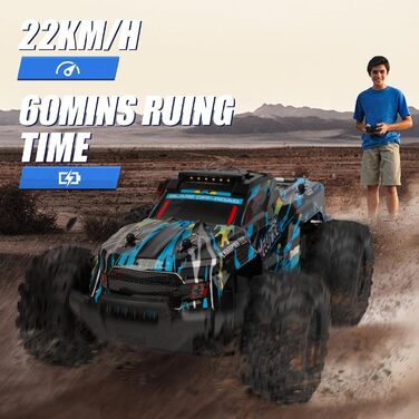 Радіокерований позашляховик Monstertruck 1:18, 22 км/год, для хлопчиків 5-12 років - іграшка та подарунок