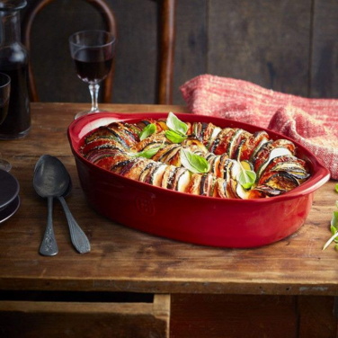 Форма для запікання овальна Emile Henry Ovenware 41х26 см червона (349054), Червоний