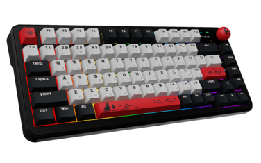 Бездротова механічна клавіатура Ajazz AK820 MAX Avocado Switch Black RGB (AK820MAX-AS-BG)