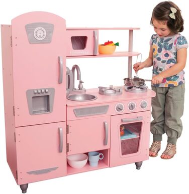 KidKraft Rosa Vintage Кухня для дітей з дерева Rosa 53179, з телефоном та холодильником, від 3 років
