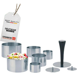 Набір мисок для змішування з нержавіючої сталі (6 шт.) з кришками, 1, 2, 4,5л, шкала, для зберігання, підходить для миття в посудомийній машині