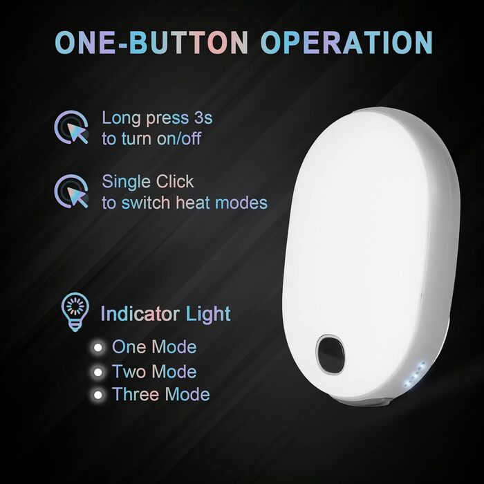 Електричний грієчка для рук OHLGT 10000mAh: портативний нагрівач з Power Bank, USB, для Рейно, артрит, спорт, 15 годин роботи