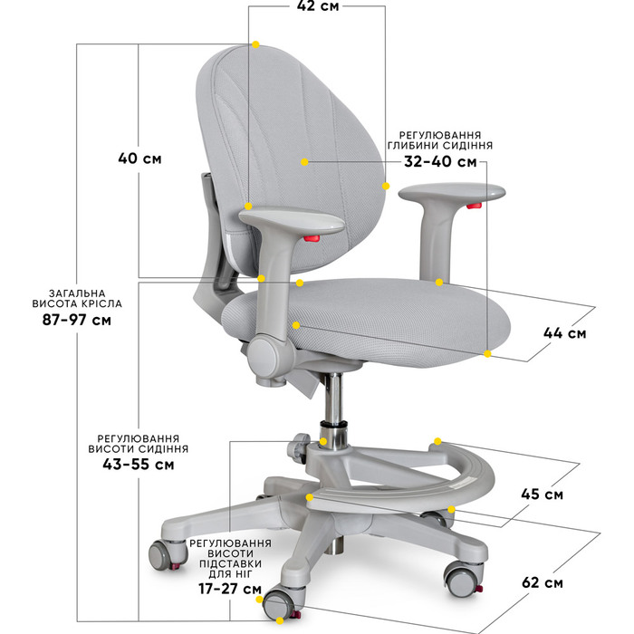 Дитяче крісло Evo-kids Mio G (арт.Y-407 G)
