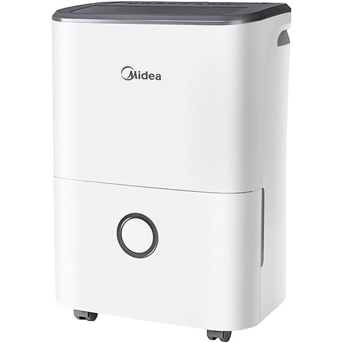 Осушувач повітря Midea Cube 20, 20 л/24 год, розмір кімнати приблизно 100 м (40 м), резервуар для води 12 л, з підтримкою APP, таймер на 24 години, білий (DF-20DEN7-WF (бак 3 л))