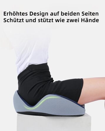 Ортопедична подушка для сидіння, подушка для офісного крісла: ергономічна, з піною з пам'яті, для полегшення болю в куприку та ішіасі, великий розмір