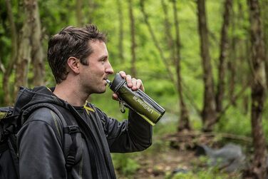 Багаторазова пляшка для води LifeStraw Go 2 з вбудованим (2-ступінчастим) зеленим фільтром, зелена, 2-ступінчаста багаторазова пляшка для води M LifeStraw Go з вбудованим фільтром (2-ступінчаста) зелена