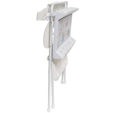 ib style® KOA: Комод для переодягання з ванною | Мобільна комбінація | Складана | З великою пелюшкою | Для дітей | MY LITTLE FARM GRAY