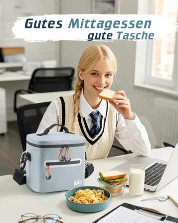 Термосумка-холодильник 7/14/24л ізольована водонепроникна для кемпінгу, пікніка, пляжу та грилю - міцна, сіра 7л