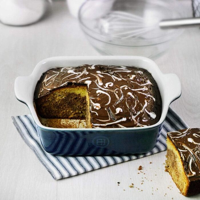 Форма для випічки Emile Henry Moderne Classics, квадратна, 22.9 x 22.9 см, блакитна Twilight Blue