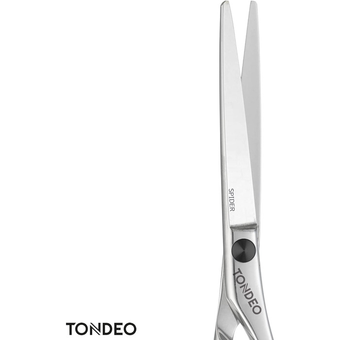 Перукарські ножиці Tondeo A-Line Spider Shine Offset, довжина 14 см, чорні