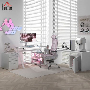 Мобільний ролконтейнер з 3 висувними ящиками, замикається на ключ, офісний шафчик з відсіком для висвітних папок, органайзер для ручок, офісний контейнер під стіл, підставка для документів, білий, 39x48x59 см