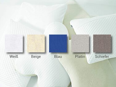 Подушка TEMPUR Original Memory Foam: ергономічна підтримка шиї для тих, хто спить на боці та на спині, білий колір (Jr (40 x 26 x 7/4 см), комплект з чохлом)