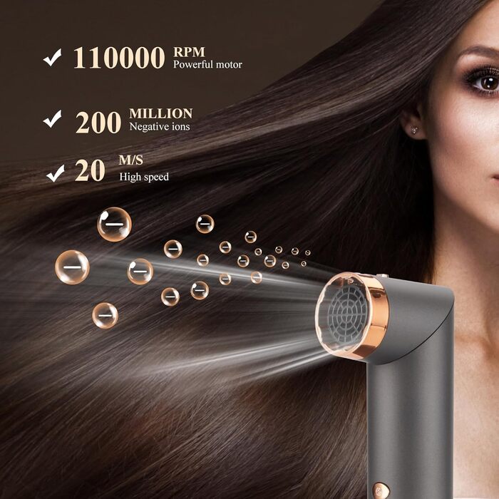 В 1 AirStyler щітка з гарячим повітрям, плойка, щітка для випрямлення, система для укладання та сушіння, 6