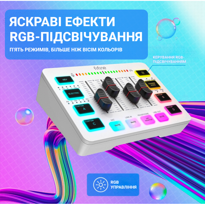 Аудіомікшер SC3W Fifine