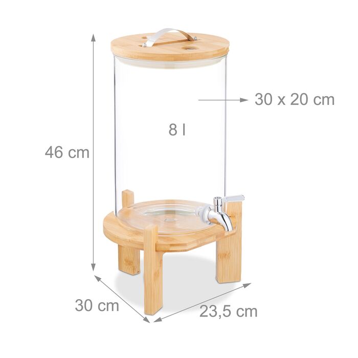 Дозатор для напоїв Relaxdays для холодних та гарячих напоїв