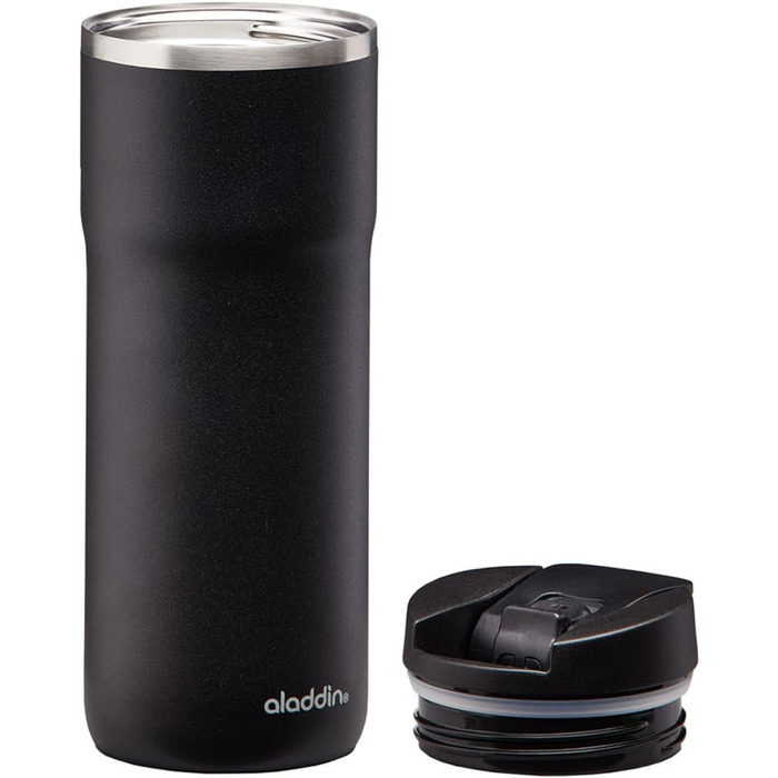 Термокружка Aladdin Barista Java Thermavac 0.47L Lava Black - Зберігає тепло 4 години, не протікає, з нержавіючої сталі, BPA Free, для кави з собою