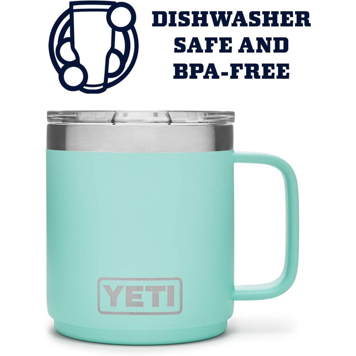 Термокружка YETI Rambler з кришкою MagSlider, 295 мл, колір Seafoam