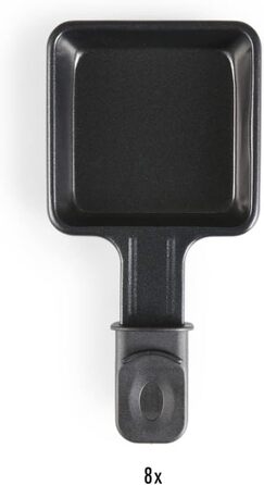 Набір для раклет, фондю та гриль MAGNANI 3 в 1 на 8 осіб з регулюванням температури, виделки та сковорідки, 1100W, антипригарне покриття