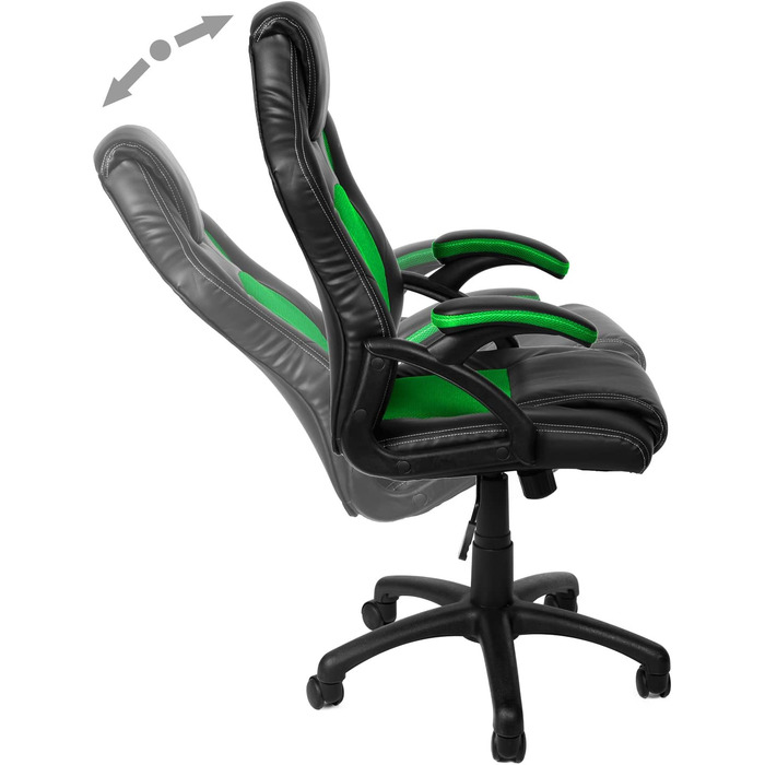 Ігровий крісло Panorama24 для геймерів та офісу: ергономічний, 9 кольорів, підйомний механізм, до 150 кг, сертифікат TÜV