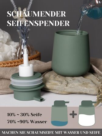 Набір для ванної кімнати блакитного кольору, керамічний аксесуар для ванної кімнати, 3-частинний, декоративний набір мильниць, стаканчика для зубної пасти та підставки для прикрас, підходить для ванної кімнати, умивальника, готелю