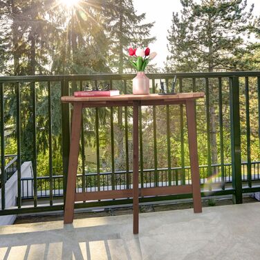 Розкладний столик напівкруглої форми Relaxdays з дерева