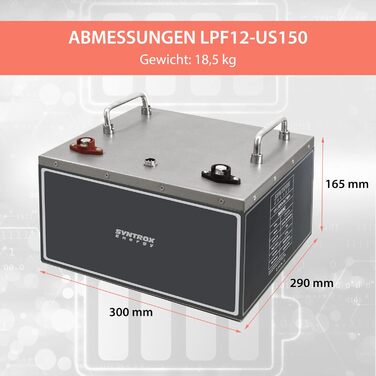 Акумулятор 12,8 В 100 Ач BMS Bluetooth, 1280 Втгод, 4000-15000 циклів, 4 RV