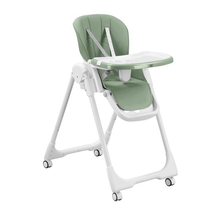 Дитячий стільчик Baby Vivo Kinder Hochstuhl з регулюванням висоти та функцією лежання, колір Cool Mint