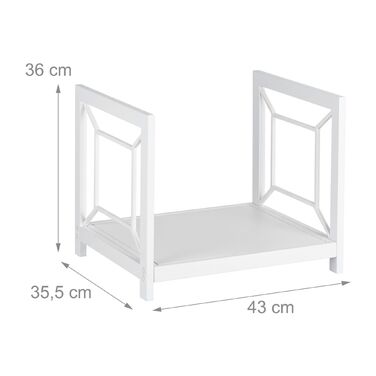 Стильна металева полиця для дров Relaxdays