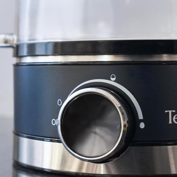 Електричний яйцеварка TERRAILLON New Moon, 7 яєць, 410 Вт, таймер, нержавіюча сталь, блакитний