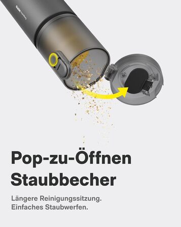 Акумуляторний ручний пилосос HOTO 20000Па 4-в-1 для авто, дому та клавіатури, бездротовий міні-пилосос з функцією обдуву
