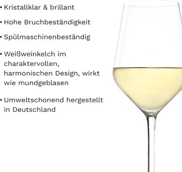 Бокали для червоного вина Stölzle Lausitz Revolution 6 шт, 490 мл – Кришталеві келихи для вина, міцні, для максимальної ароматизації