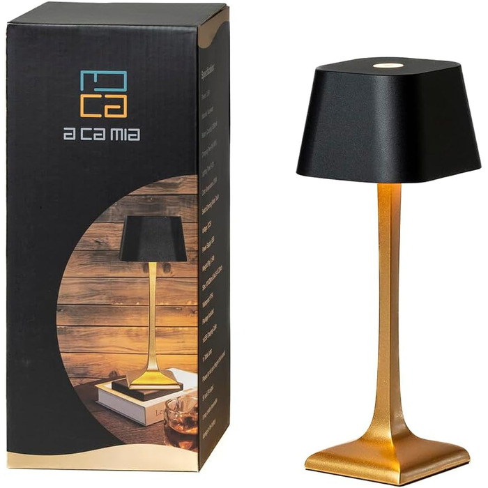 LED-лампа A CA MIA настільна, перезарядна, бездротова, з регулюванням яскравості, ідеальна для робочого столу, спальні, як нічник та для декору