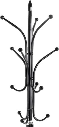 Вішалка для одягу HAKU Möbel, хром, чорний, мармур, метал, 179x40 см, сучасний стиль