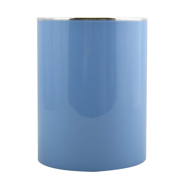 Серія MSV для ванної кімнати Aspen Design косметичне відро педальне відро для ванної з поворотною кришкою відро для сміття з поворотною кришкою 6 літрів (ØxH) приблизно 18,5 x 26 см (пастельно-синій)