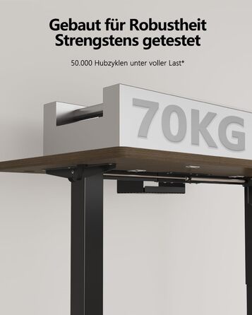 Регульований стіл Flamaker: електричний, з пам'яттю, для офісу, 180x80 см, колір горіх