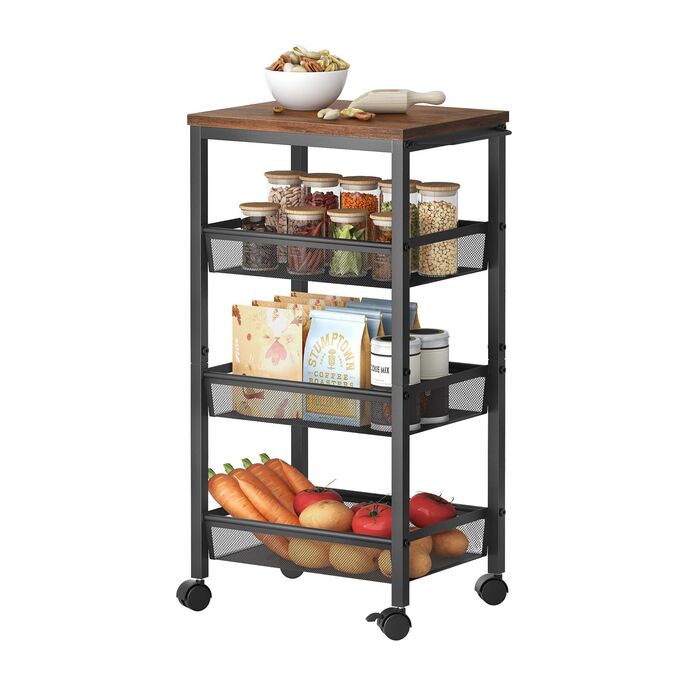 Органайзер Relaxdays для ванної кімнати з 4 ярусами