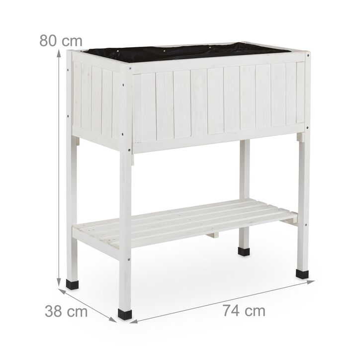 Підвищене грядка Relaxdays з соснового дерева