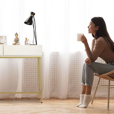 Столик-консоль Relaxdays Золотий Білий