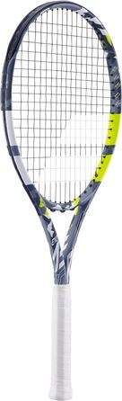 Тенісна ракетка для дорослих Evo Aero L S CV - Легка ракетка для чоловіків або жінок - Нанизана на раму Spin Alpha для легкості та потужності під час гри - Колір Сірий/Жовтий (2)