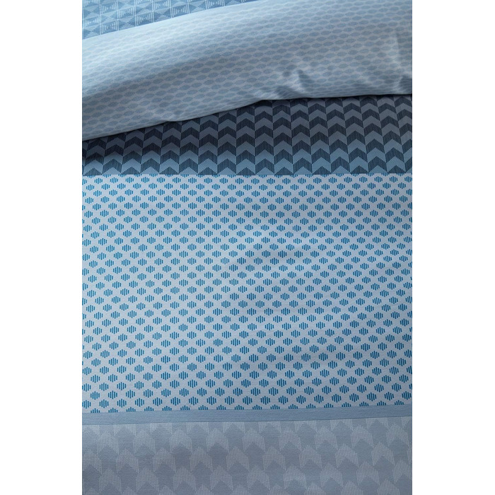 Постільна білизна Бавовняна постільна білизна Ерланд синій - 135 х 200