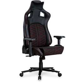 Геймерське крісло Cyberlux Hermes Fabric Black Red (арт. GM-403 B/R)