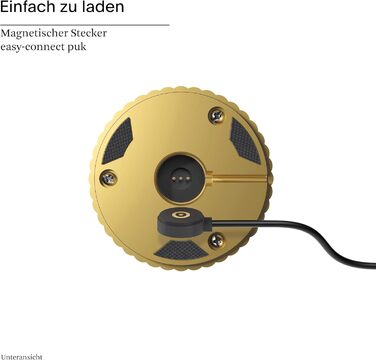 LED-лампа SIGOR Nuflair на акумуляторі з вазою для квітів, золота, IP54, 24 см, 12 год роботи, для дому та саду