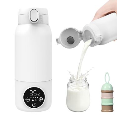 Мобільний підігрівач для пляшечок Baby, 500 мл, 100 Вт, акумулятор 11000 мАг, для подорожей та авто