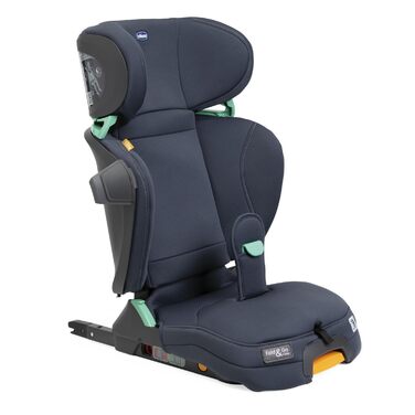 Автокрісло Chicco Fold&Go I-Size 15-36 кг з роз'ємами ISOFIX, група 2/3 для дітей від 3-12 років, складне і складне, бічний захист, регулювання висоти і ширини, India Ink