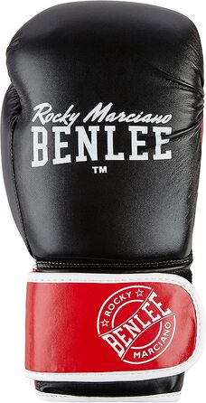 Боксерські рукавички Benlee зі штучної шкіри (1 пара) Карлос 12 унцій чорний / червоний / білий