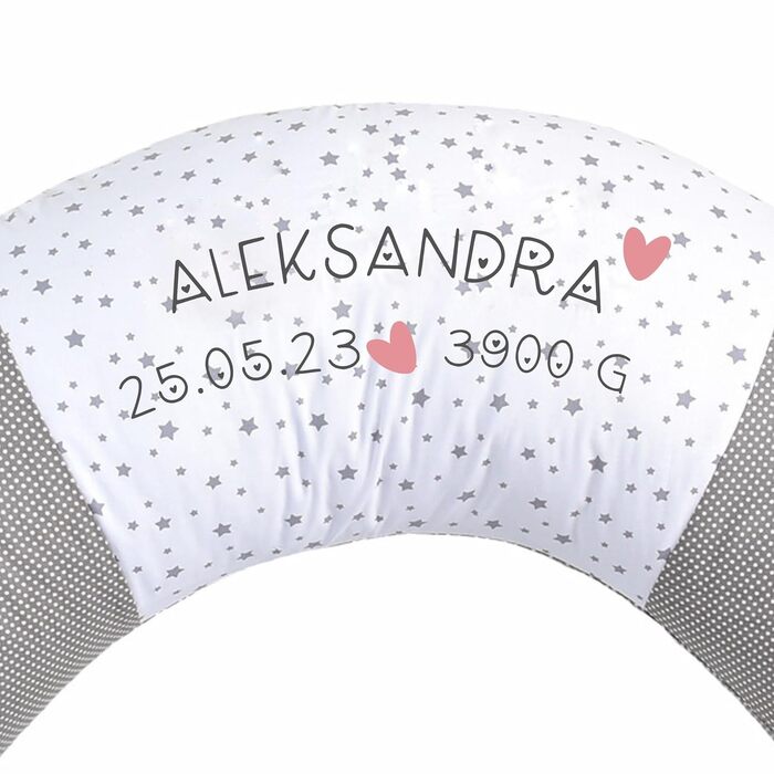 Подушка для вагітних Sei Design XXL: ергономічна, з еко-тканини, 190x30 см | Зручна та тиха | 100% бавовна