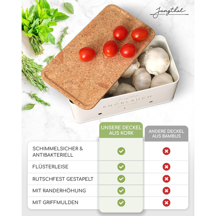 Набір з 3 коробок для зберігання картоплі, цибулі та часнику | Білий | Організатор для овочів