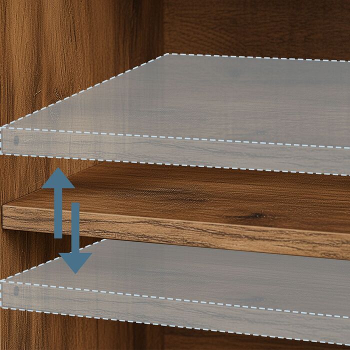 Тумбочка Relaxdays E1-MDF 80x70x30 см